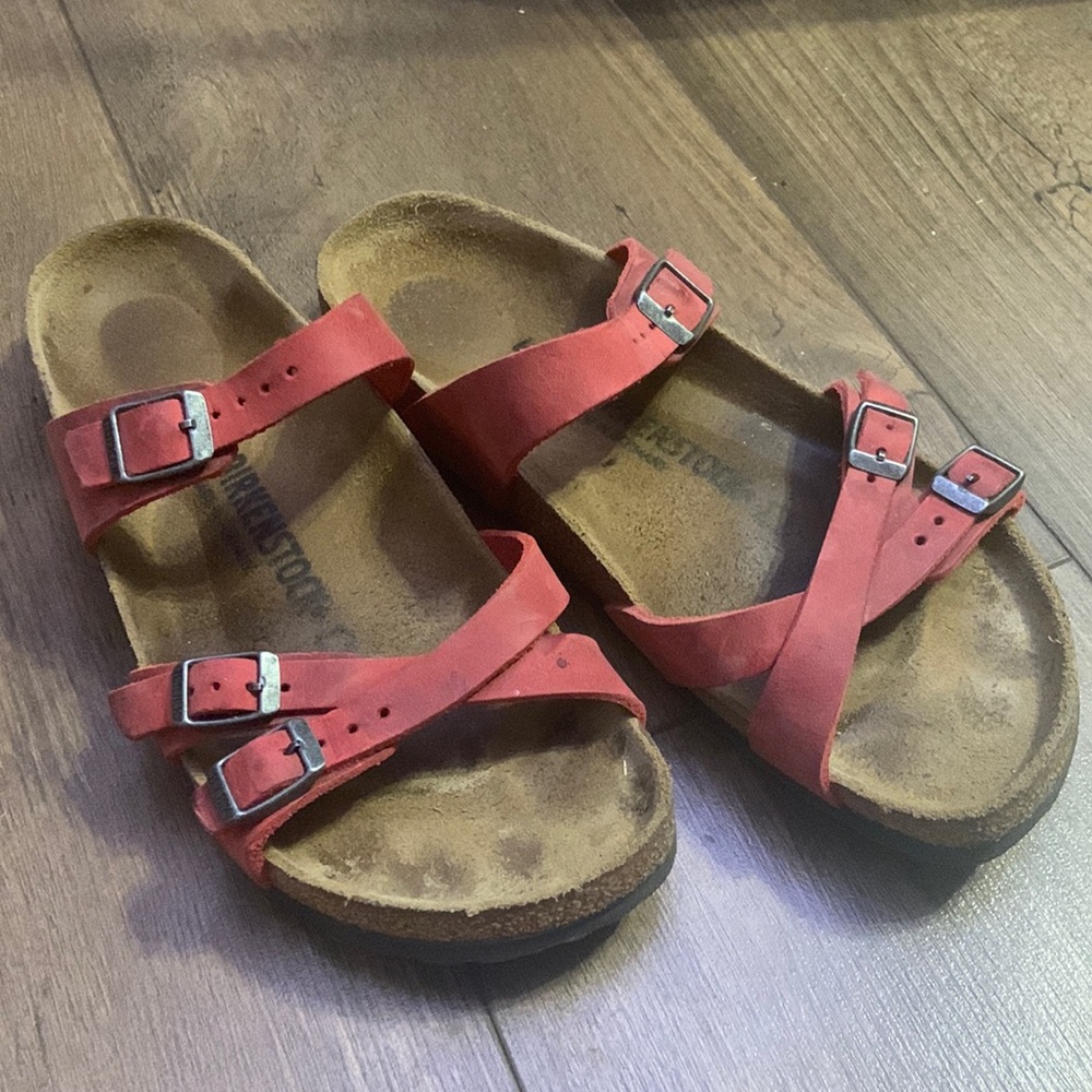 Birkenstock Franca Red Sz 40